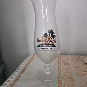 Hard Rock Cafe Hurricane Glass - Clear